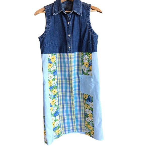 Handmade Patchwork Duster, S-M: Upcycled Boho Floral Spring Layering Jacket - Picture 4 of 12